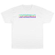 Load image into Gallery viewer, Rainbow Reflective Equality Box Logo Shirt
