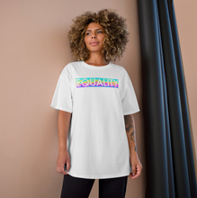 Load image into Gallery viewer, Rainbow Reflective Equality Box Logo Shirt