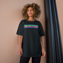 Load image into Gallery viewer, Rainbow Reflective Equality Box Logo Shirt